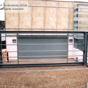 modern steel sliding gate