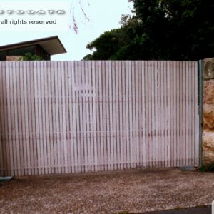 automatic cedar gate